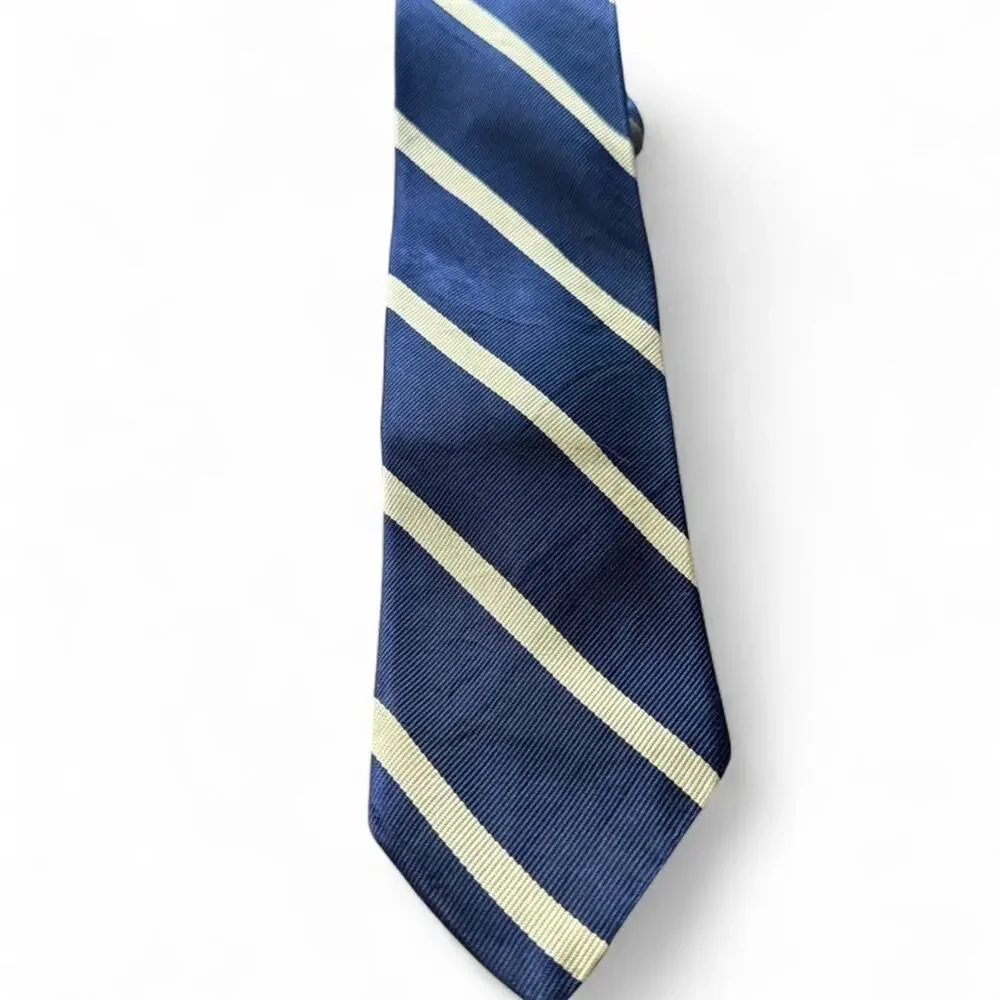 YSL tie vintage styled Marshall Field & company striped silk necktie